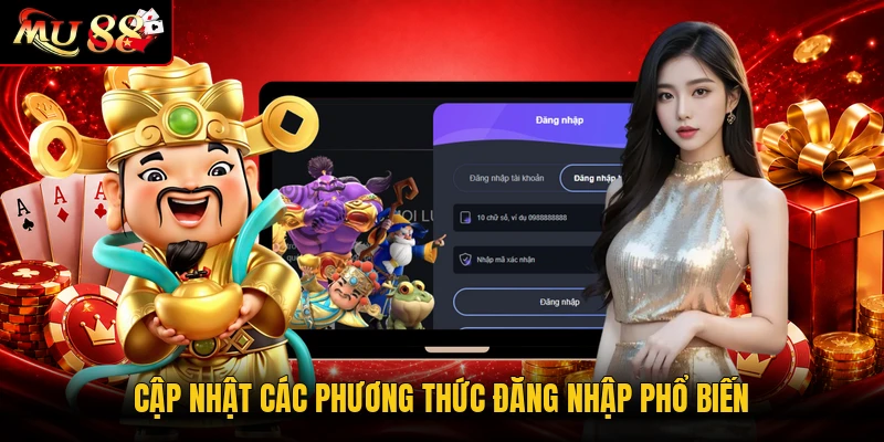 Cập nhật các phương thức đăng nhập phổ biến